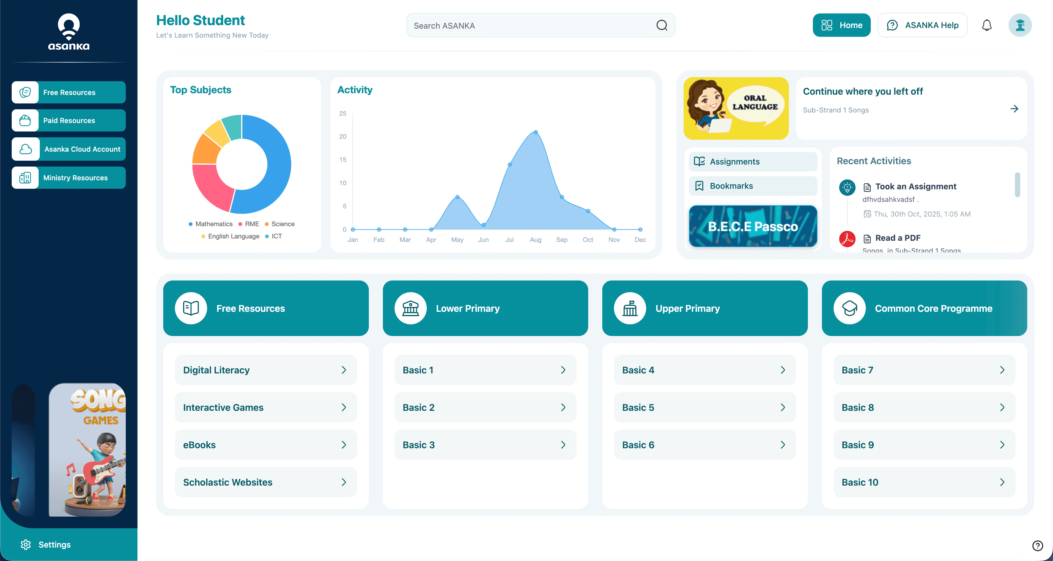 ASANKA Platform Screenshot 1